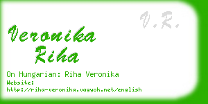 veronika riha business card